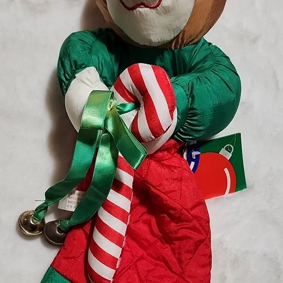 CHRISTMAS STOCKING  TEDDY BEAR 🧸 🐻  WITH JINGLE BELLS 🔔. - Picture 3 of 9